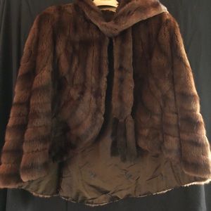 Mink Poncho